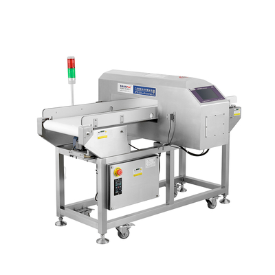 Fe 0,7 mm IP66 Indústria de alimentos detector de metais cinturão de convenção Função de auto-aprendizagem máquina detector de metais