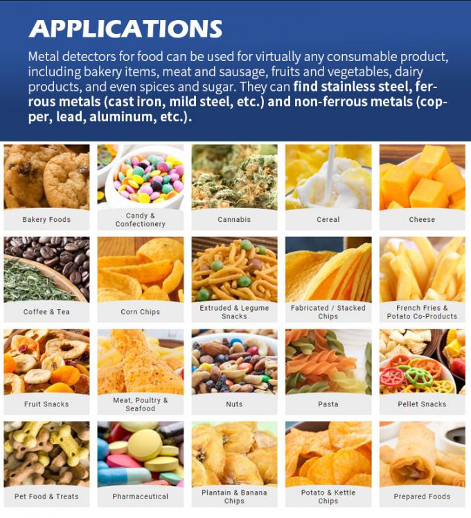 Detector de metais para alimentos: profissional, esteira automática, aço inoxidável, biscoitos de queijo, frutos do mar, grau alimentício, leite, biscoitos, carne, certificado CE 2