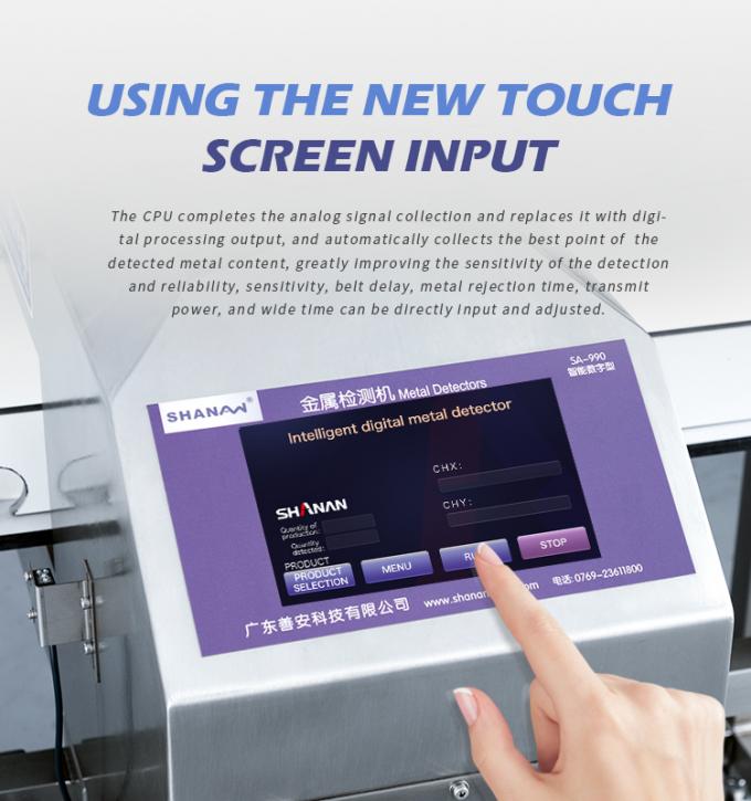 Detector de metais para alimentos: profissional, esteira automática, aço inoxidável, biscoitos de queijo, frutos do mar, grau alimentício, leite, biscoitos, carne, certificado CE 11