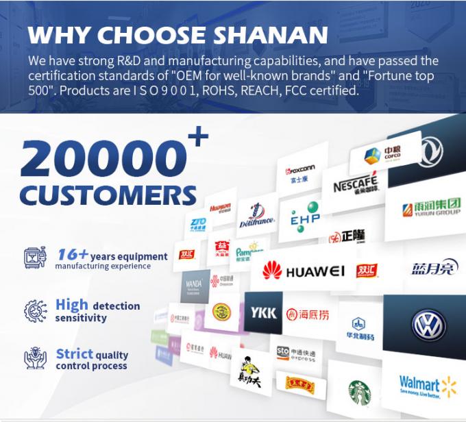 Detector de metais de esteira transportadora de qualidade alimentar, f&aacute;cil de usar, com rejei&ccedil;&atilde;o, certificado CE e ISO 3