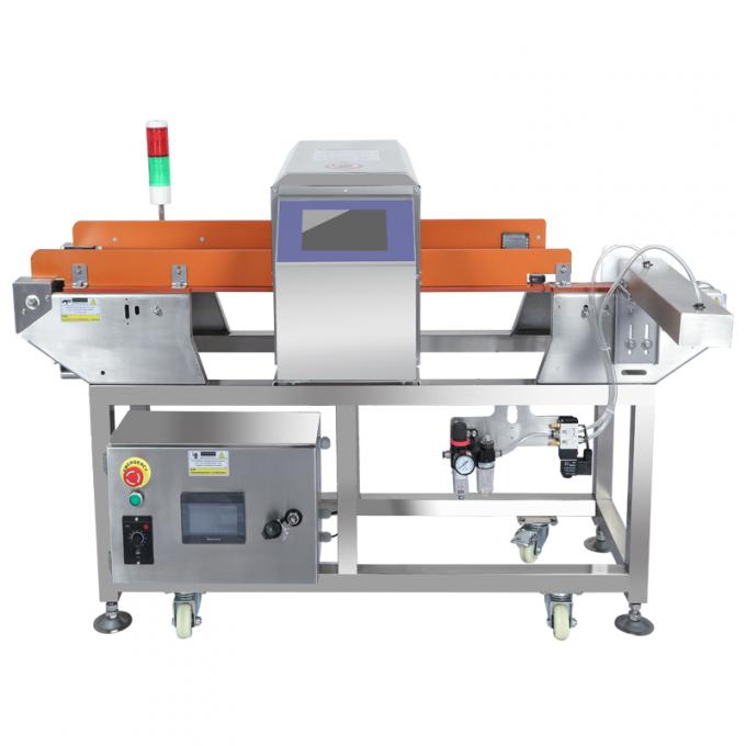 Detector de metais de esteira transportadora de qualidade alimentar, f&aacute;cil de usar, com rejei&ccedil;&atilde;o, certificado CE e ISO 10