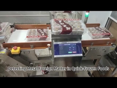 Detetor de metal de alimentos de aço inoxidável 304 com processamento de sinal digital e OEM