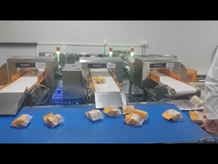 Detector de metais de alimentos de sensibilidade ajustável com gestão de banco de dados e configurações de permissão do utilizador