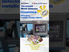 Apresentamos a esteira transportadora de embalagem de papel alumínio, detector de metais para as indústrias de processamento de alimentos.