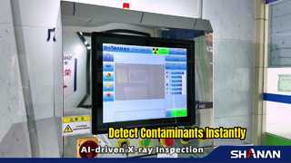 Inspeção de alimentos por raios X detecta vidro metálico
