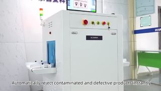 Sistema de inspeção industrial de raios X para linha de produção