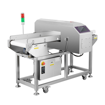 Detector de metais do produto comestível do à prova de água com movimentação de velocidade variável da C.C. do botão da emergência
