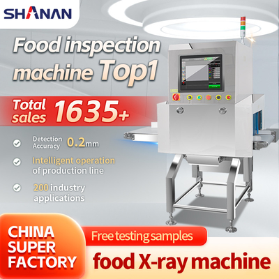 Máquina de detecção de segurança Máquina de inspecção de alimentos Máquina de raios X para a indústria alimentar Detecção de objetos estranhos