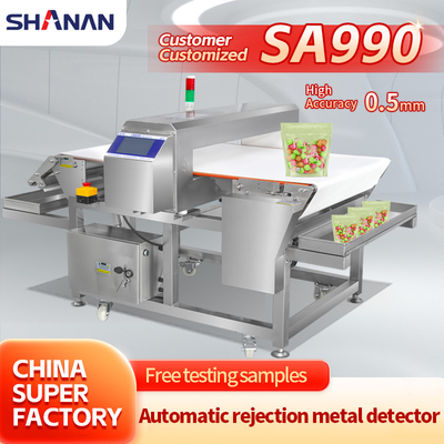 Inglês / Chinês / Espanhol Detector de Metal de Alimentos Com Tamanho Personalizado