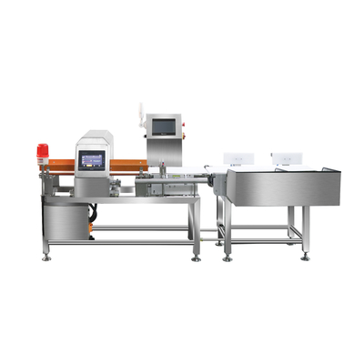 Processamento avançado de sinal digital, fácil operação, detector de metais de alta velocidade e pesador de compressão para produtos de corte
