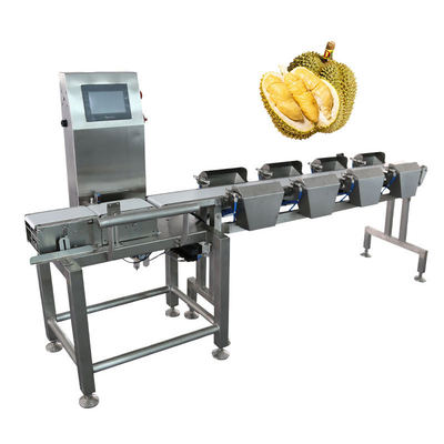 Linha automática de acoplagem de alta velocidade de alta precisão de vários estágios de triagem de Durian Pulp Fruit Scale