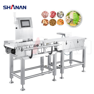 Máquina automática de pesagem e rejeição para a indústria alimentar