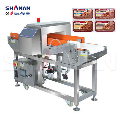 Produtos do mar congelados Carne Detector de metais de qualidade alimentar Fábrica Industrial com rejeição