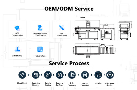 Detector de metais de alimentos com dimensões de 1200 mm x 800 mm x 1200 mm e precisão de ± 0,1 G