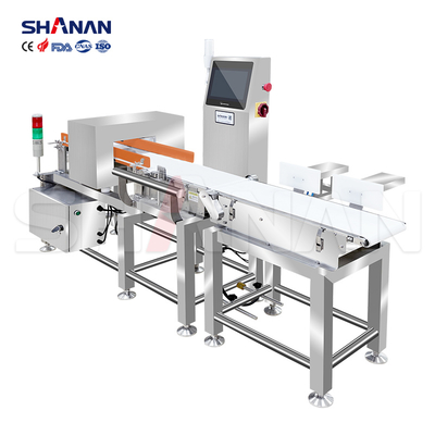 Detector de metais e máquina de pesagem combinada para alimentos industriais à venda