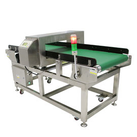 A correia transportadora da automatização datilografa o sistema de aço inoxidável do detector de metais para a indústria alimentar