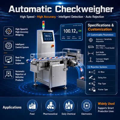 Máquina de embalagem de pesagem automática 500 kg-800 kg com função de rejeição