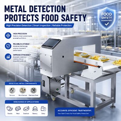 Todos os tipos de metais transportador de alimentos fábrica de carne alimentos do mar chocolate biscoitos nozes detector de metais de alta precisão