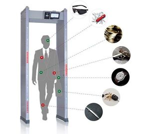 Caminhada do tela táctil através do quadro de porta do detector de metais para a segurança do defensor/público/arcada