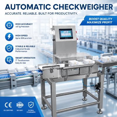 Máquina de Classificação por Peso capaz de manusear diversos tipos de produtos com detecção e classificação de peso precisas